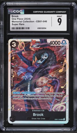 2024 One Piece Memorial Collection SR Brook #EB01-046 CGC 9 MINT