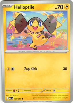 2026 Helioptile #63 Ascended Heroes