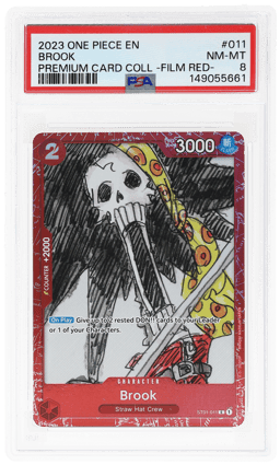 2023 One Piece Premium Card Collection Film Red Brook #ST01011 PSA 8