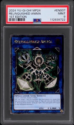 2024 Yu-Gi-Oh! 25th Anniversary Tin: Dueling Mirrors 1st Edition Relinquished Anima #EN007 PSA 9