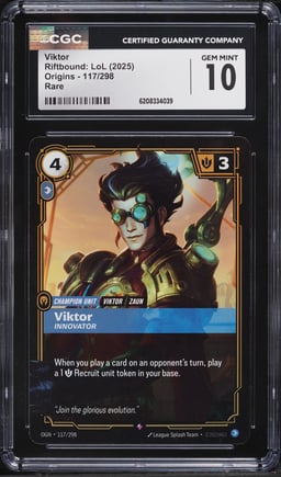 2025 Riftbound League Of Legends LoL Origins Viktor #117 CGC 10 GEM MINT