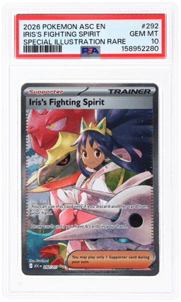 2026 Pokemon Mega Evolution Ascended Heroes Special Illustration Rare Iris's Fighting Spirit #292 PSA 10