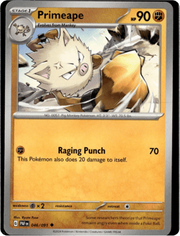 2024 Primeape #46 Paldean Fates