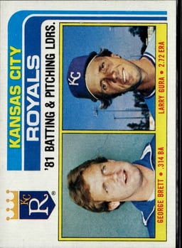 1982 Larry Gura #96 Baseball