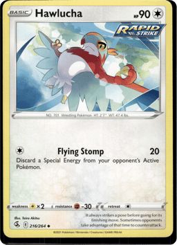 2021 Hawlucha #216 Fusion Strike