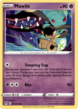 2022 Mawile #71 Lost Origin