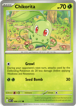 2026 Chikorita #8 Ascended Heroes