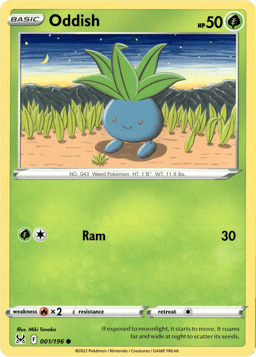 2022 Oddish #1 Lost Origin