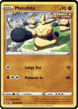 2021 Makuhita #142 Fusion Strike