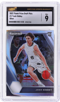 2021 Panini Prizm Draft Picks Silver Prizm Josh Giddey #17 CSG 9