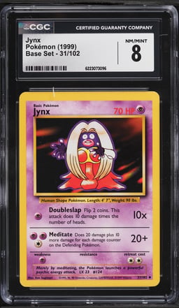 1999 Pokemon Base Set Jynx #31 CGC 8 NM-MT