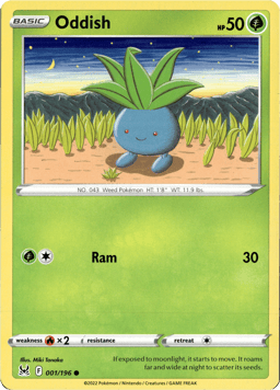 2022 Oddish #1 Lost Origin
