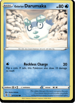2021 Galarian Darumaka #71 Fusion Strike