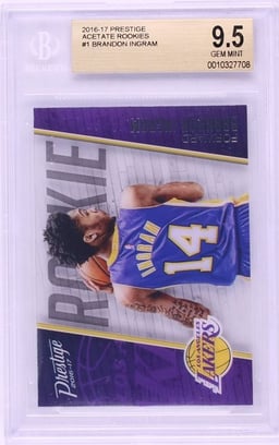 2016 Panini Prestige Acetate Brandon Ingram ROOKIE #1 BGS 9.5 GEM MINT