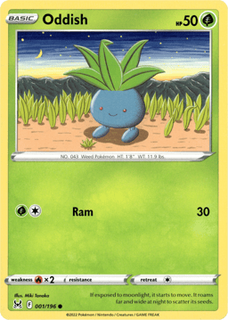 2022 Oddish #1 Lost Origin
