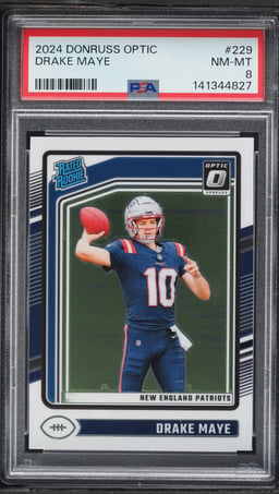2024 Donruss Optic Drake Maye ROOKIE #229 PSA 8 NM-MT