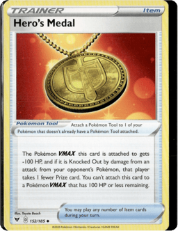 2020 Hero's Medal #152 Vivid Voltage