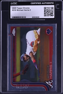 2025 Topps Chrome Michael Harris II #230 CGC AUTH
