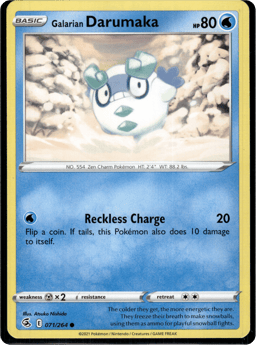 2021 Galarian Darumaka #71 Fusion Strike