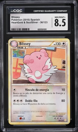 2010 Pokemon Heartgold & Soulsilver Blissey #36 CGC 8.5 NM-MT+