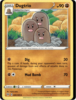 2020 Dugtrio #85 Darkness Ablaze