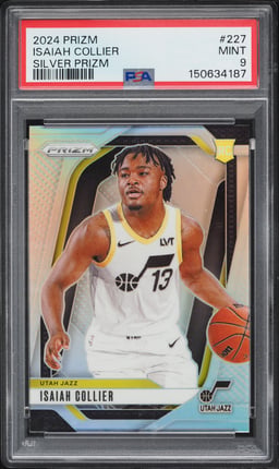 2024 Panini Prizm Silver Isaiah Collier ROOKIE #227 PSA 9 MINT
