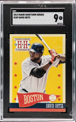 2013 Panini Hometown Heroes David Ortiz #189 SGC 9