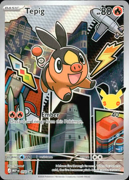 2025 Tepig #50 Mega Evolution Black Star Promos
