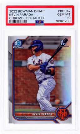 2022 Bowman Draft Chrome Refractor Kevin Parada #BDC47 PSA 10