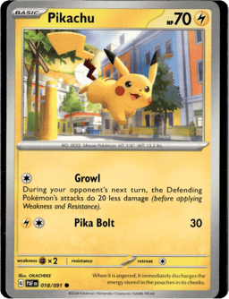 2024 Pikachu #18 Paldean Fates
