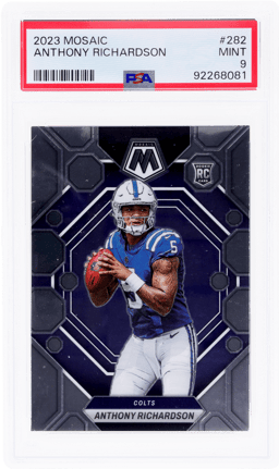 2023 Panini Mosaic Anthony Richardson #282 PSA 9