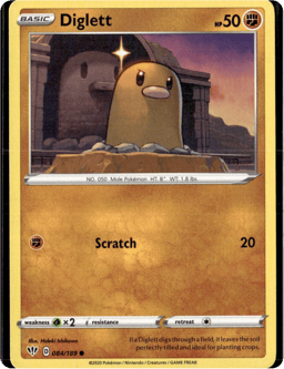 2020 Diglett #84 Darkness Ablaze