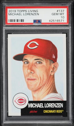 2019 Topps Living Michael Lorenzen #137 PSA 10 GEM MINT