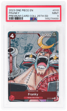 2023 One Piece Premium Collection 25th Anniversary Franky #ST01-010 PSA 9