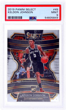 2019 Panini Select Concourse Keldon Johnson #45 PSA 9
