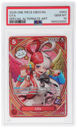 2026 One Piece Extra Booster Heroines Special Alternate Art Uta #EB03-003 PSA 10