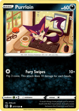 2023 Purrloin #77 Crown Zenith
