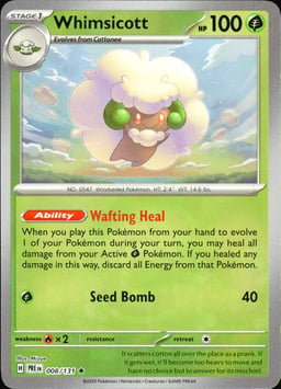 2025 Whimsicott #8 Prismatic Evolutions