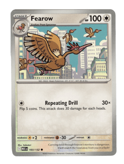 2025 Fearow #103 Mega Evolution