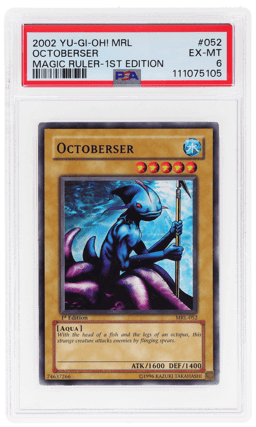 2002 Yu-Gi-Oh! Magic Ruler 1st Edition Octoberser #MRL-052 PSA 6