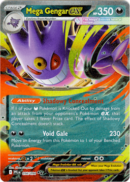 2025 Mega Gengar ex #56 Phantasmal Flames