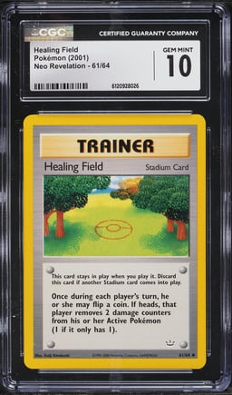 2001 Pokemon Neo Revelation Healing Field #61 CGC 10 GEM MINT