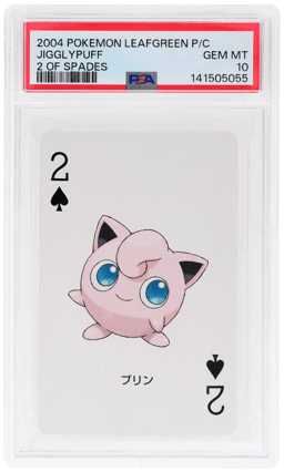 2004 Pokemon Leafgreen Version Playing Cards 2 of Spades Jigglypuff PSA 10