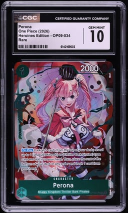 2026 One Piece Heroines Edition Perona #OP09-034 CGC 10 GEM MINT