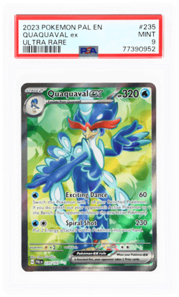 2023 Pokemon Scarlet and Violet Paldea Evolved Ultra Rare Quaquaval Ex #235 PSA 9