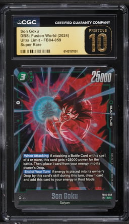 2024 Dragon Ball Super Fusion World Ultra Limit SR Son Goku #FB04-059 CGC 10 PRISTINE