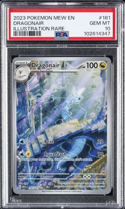 2023 POKEMON MEW EN-151 ILLUSTRATION RARE #181 DRAGONAIR PSA 10