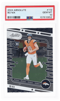 2024 Panini Absolute Bo Nix #112 /350 PSA 10