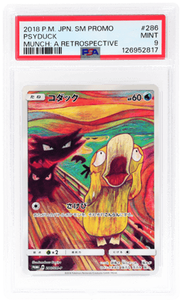 2018 Pokemon Sun and Moon Promo Munch A Retrospective Japanese Psyduck #286SMP PSA 9