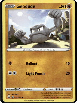 2021 Geodude #135 Fusion Strike